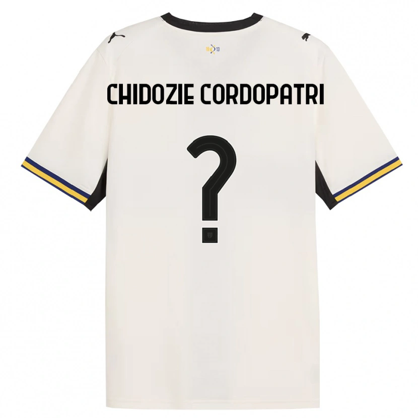 Danxen Femme Maillot Mark Chidozie Cordopatri #0 Blanc Cassé Noir Jaune Tenues Domicile 2026/27 T-Shirt