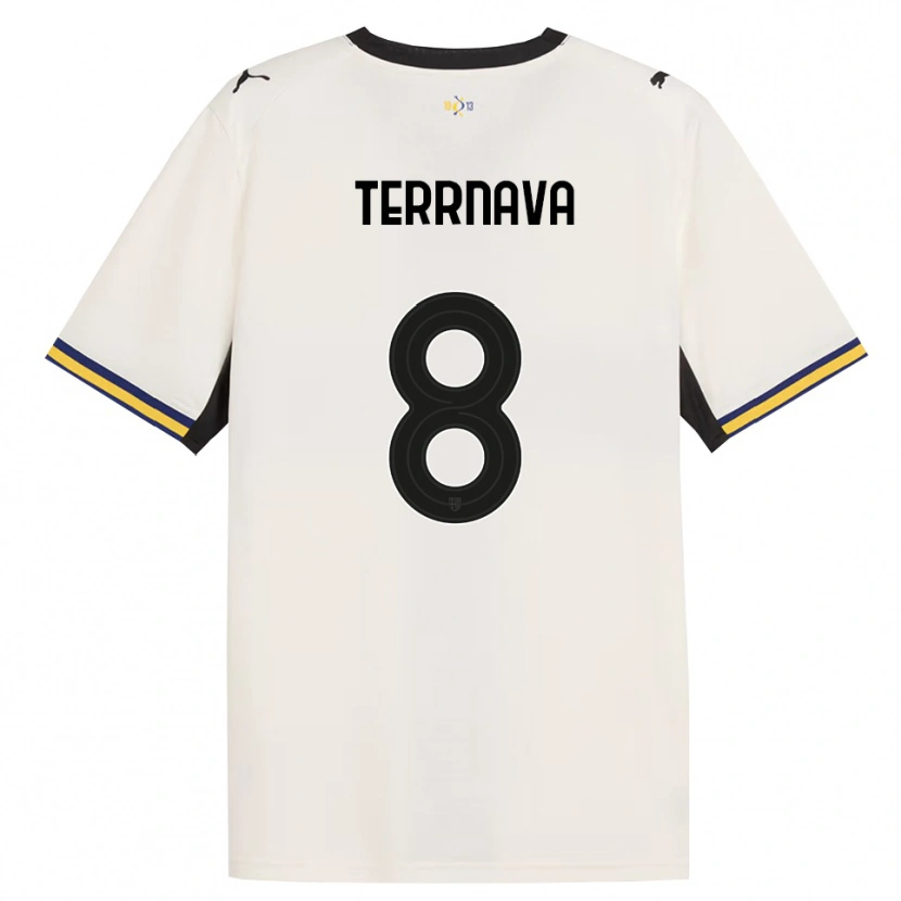 Danxen Femme Maillot Dren Terrnava #8 Blanc Cassé Noir Jaune Tenues Domicile 2026/27 T-Shirt
