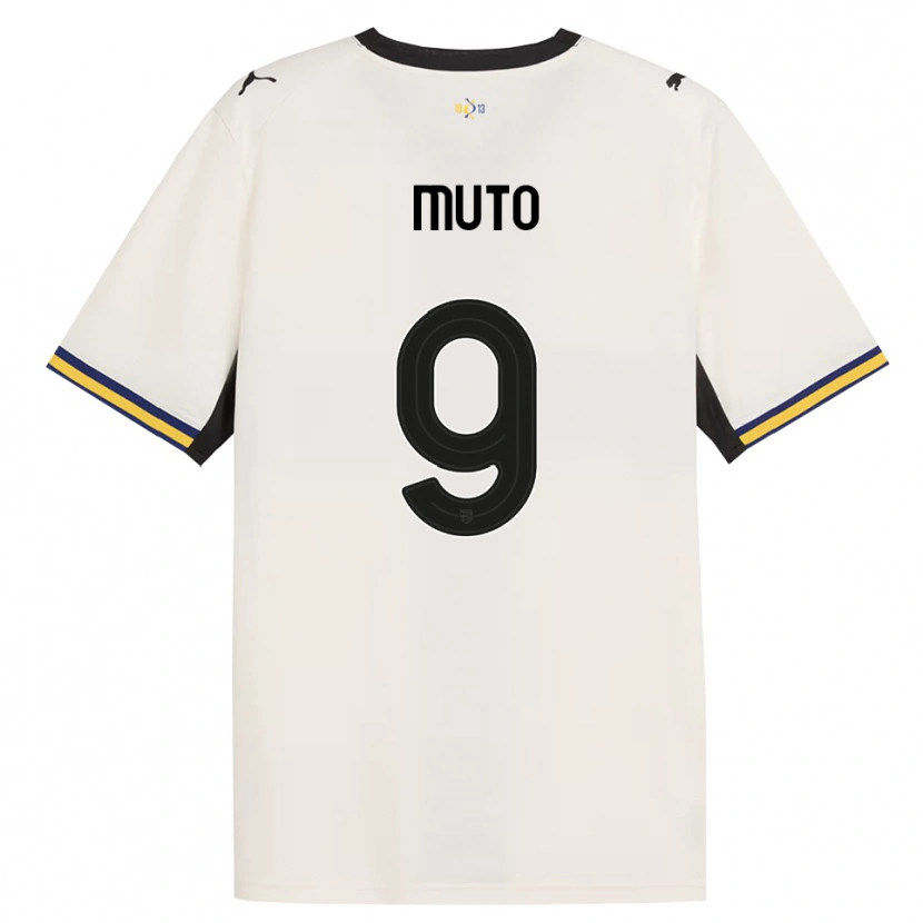 Danxen Femme Maillot Andrea Muto #9 Blanc Cassé Noir Jaune Tenues Domicile 2026/27 T-Shirt