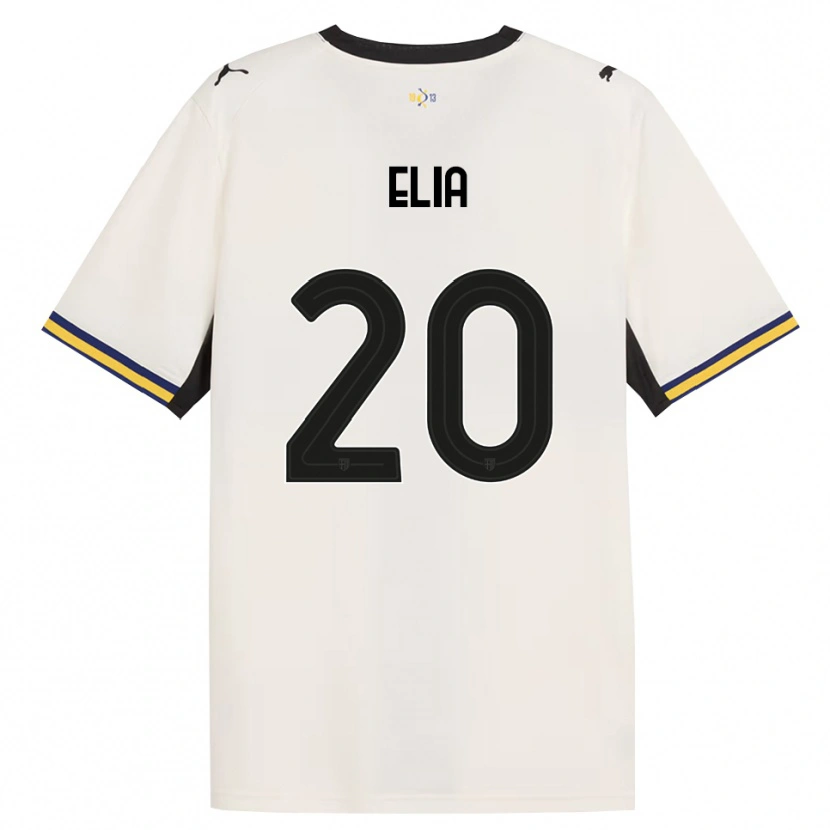 Danxen Femme Maillot Alessandro Elia #20 Blanc Cassé Noir Jaune Tenues Domicile 2026/27 T-Shirt