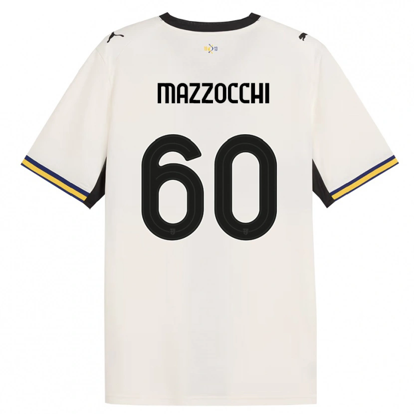 Danxen Femme Maillot Alessandro Mazzocchi #60 Blanc Cassé Noir Jaune Tenues Domicile 2026/27 T-Shirt