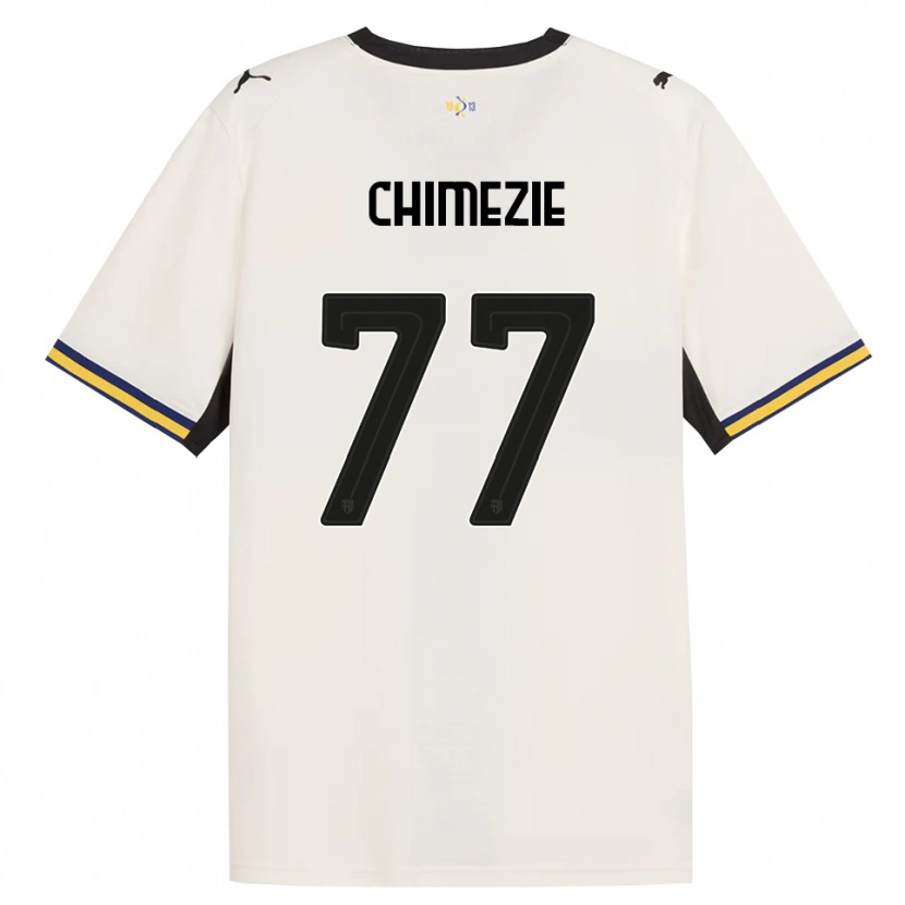Danxen Femme Maillot Giorgio Chimezie #77 Blanc Cassé Noir Jaune Tenues Domicile 2026/27 T-Shirt