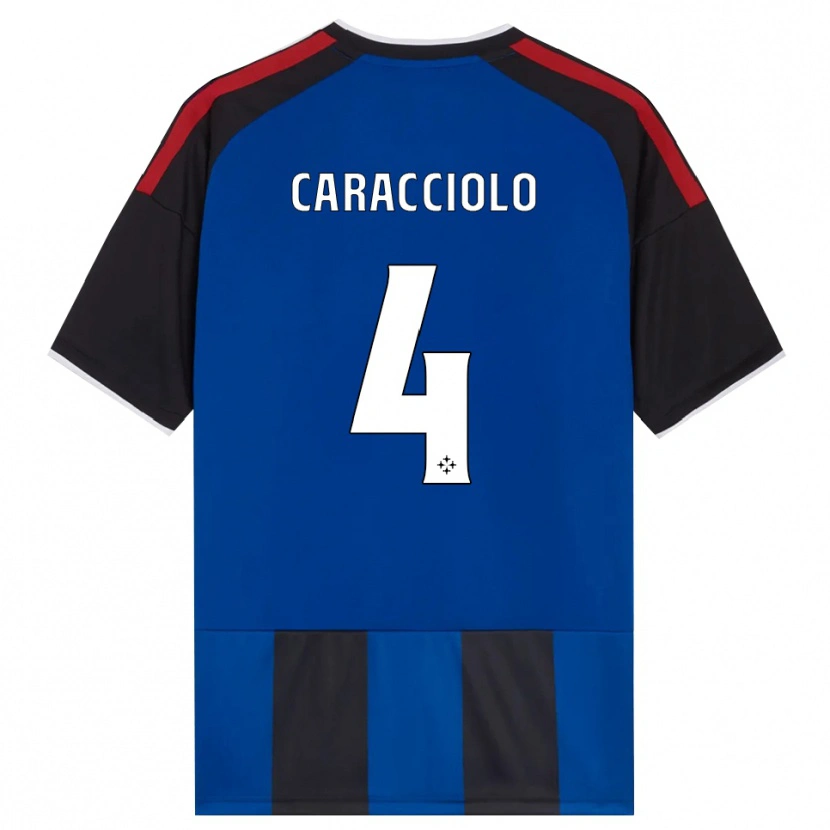 Danxen Femme Maillot Antonio Caracciolo #4 Noir Rouge Blanc Bleu Tenues Domicile 2026/27 T-Shirt
