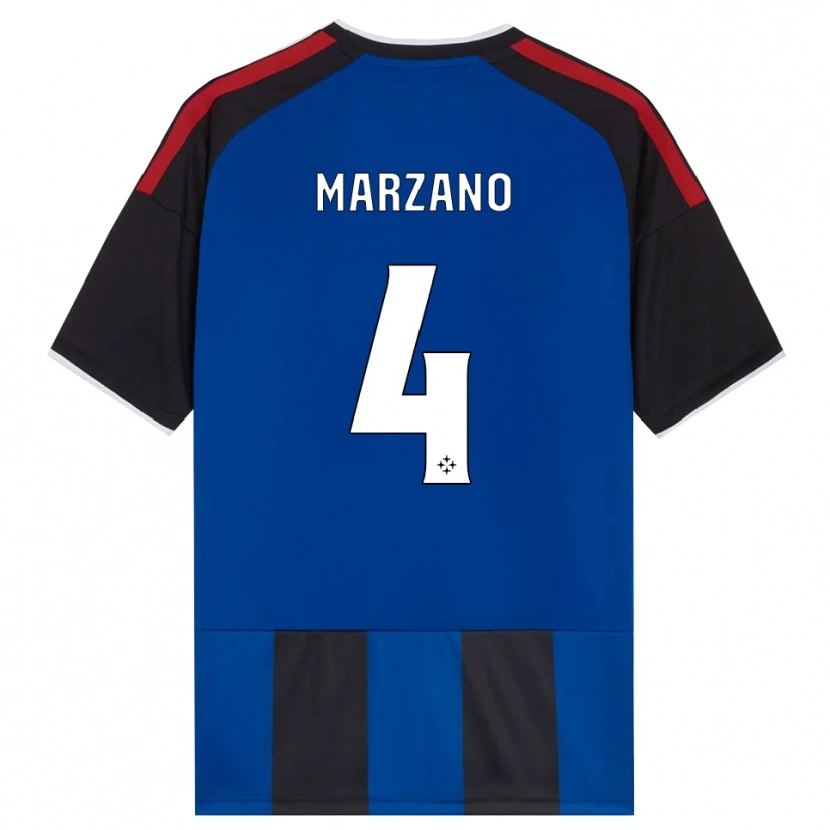 Danxen Femme Maillot Michelangelo Marzano #4 Noir Rouge Blanc Bleu Tenues Domicile 2026/27 T-Shirt