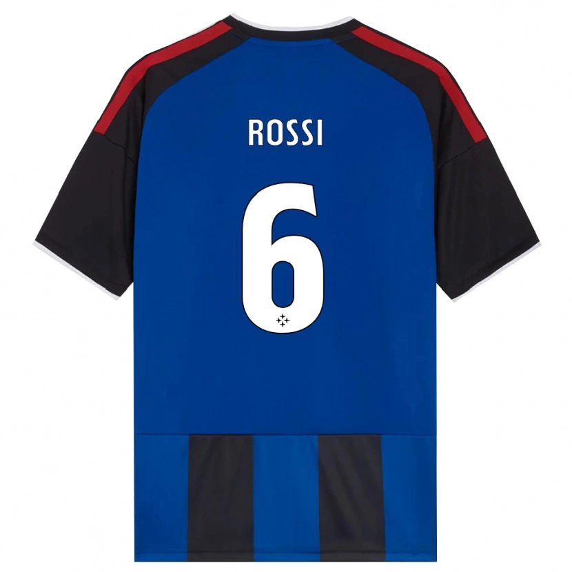 Danxen Femme Maillot Francesco Rossi #6 Noir Rouge Blanc Bleu Tenues Domicile 2026/27 T-Shirt