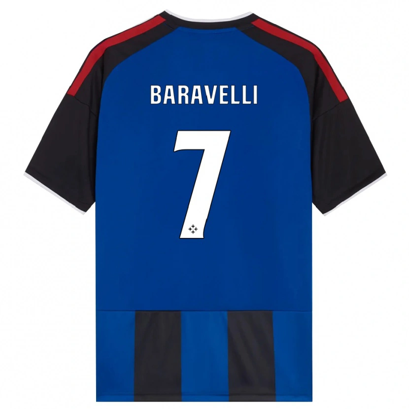 Danxen Femme Maillot Rocco Baravelli #7 Noir Rouge Blanc Bleu Tenues Domicile 2026/27 T-Shirt