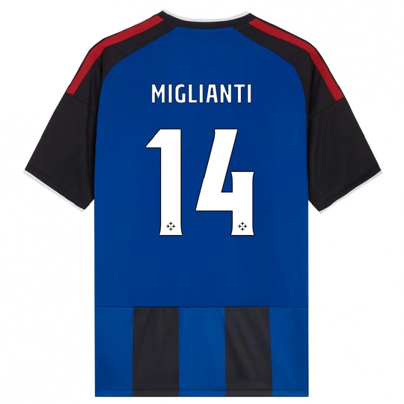 Danxen Femme Maillot Niccolò Miglianti #14 Noir Rouge Blanc Bleu Tenues Domicile 2026/27 T-Shirt