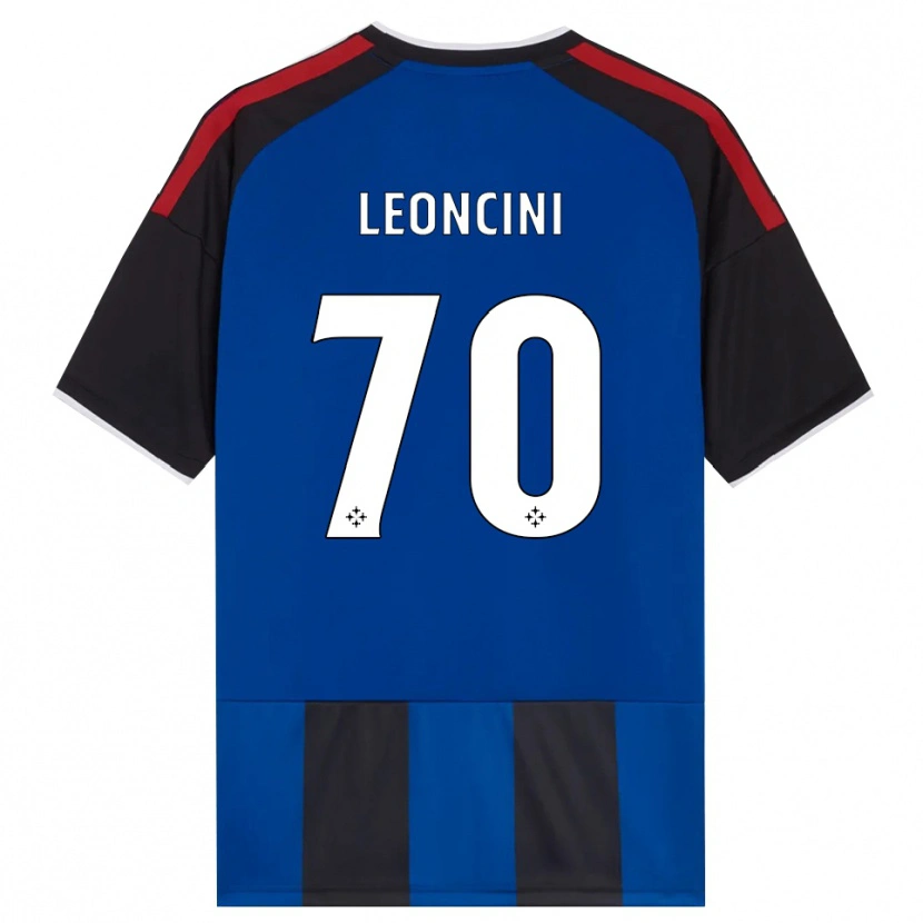 Danxen Femme Maillot Mattia Leoncini #70 Noir Rouge Blanc Bleu Tenues Domicile 2026/27 T-Shirt
