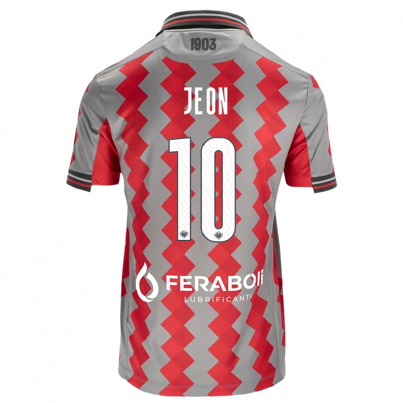 Danxen Femme Maillot Joseph Jeon #10 Gris Rouge Blanc Tenues Domicile 2026/27 T-Shirt