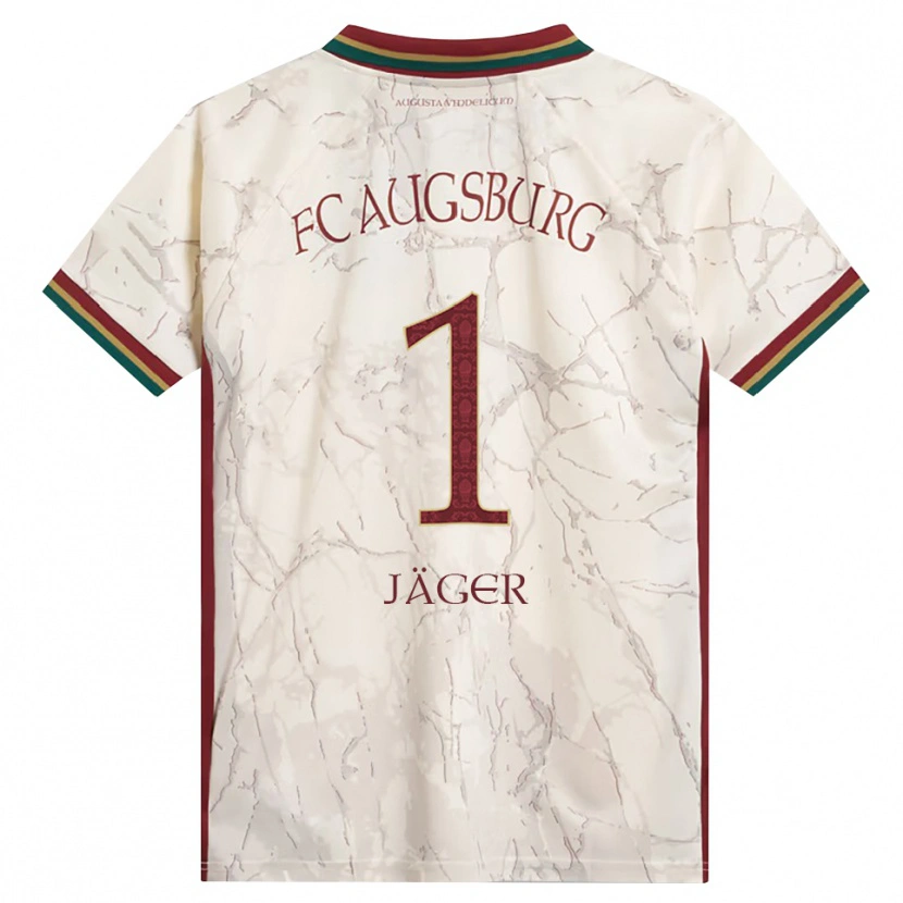 Danxen Femme Maillot Tobias Jäger #1 Vert Riz Blanc Bourgogne Tenues Domicile 2026/27 T-Shirt