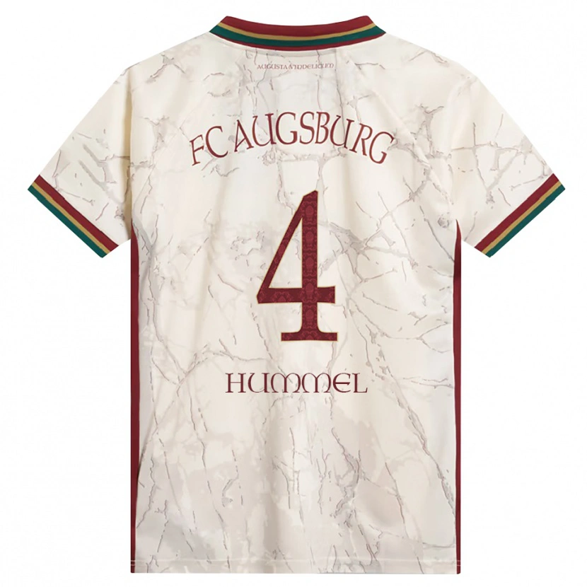 Danxen Femme Maillot Niklas Hummel #4 Vert Riz Blanc Bourgogne Tenues Domicile 2026/27 T-Shirt