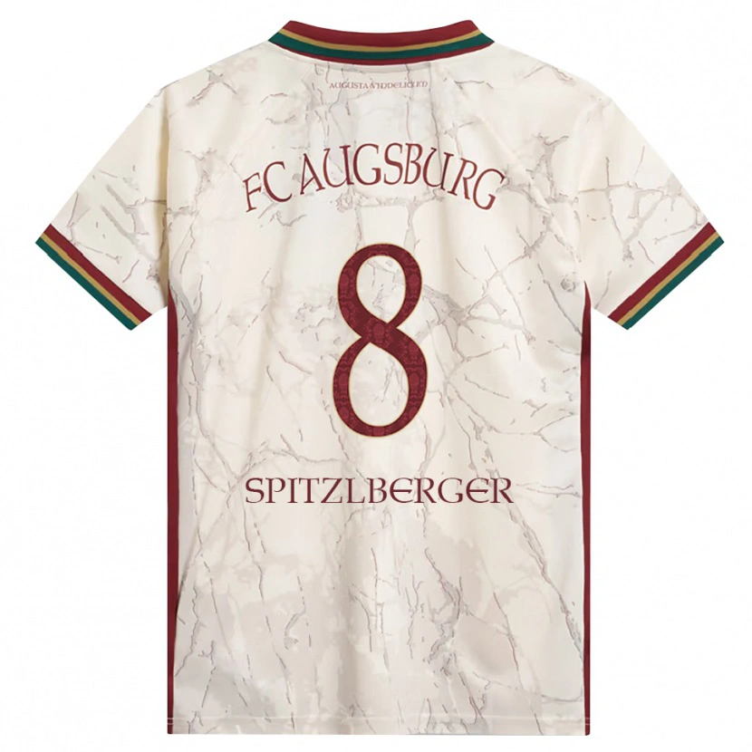 Danxen Femme Maillot Jordan Spitzlberger #8 Vert Riz Blanc Bourgogne Tenues Domicile 2026/27 T-Shirt