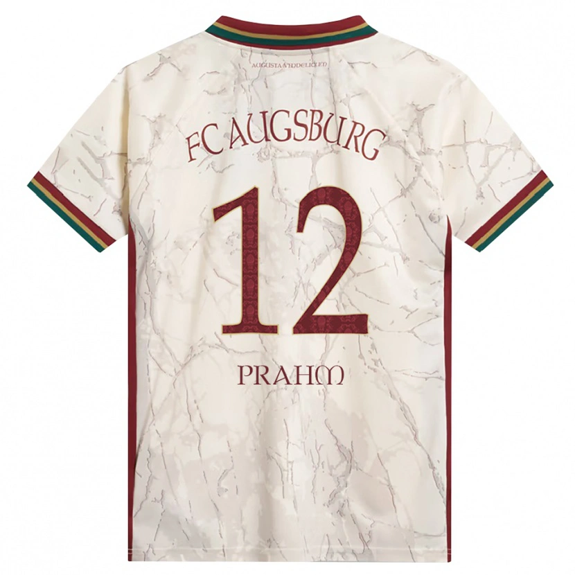 Danxen Femme Maillot Djego Prahm #12 Vert Riz Blanc Bourgogne Tenues Domicile 2026/27 T-Shirt