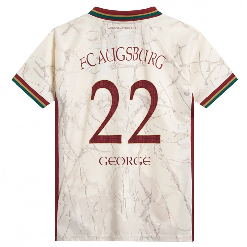 Danxen Femme Maillot Noah George #22 Vert Riz Blanc Bourgogne Tenues Domicile 2026/27 T-Shirt