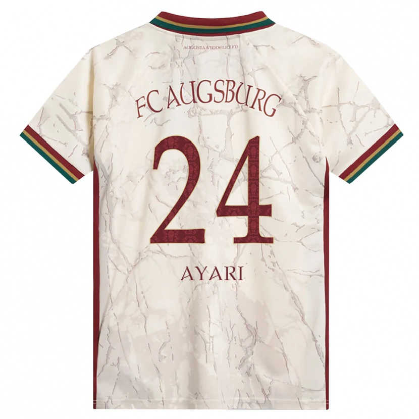 Danxen Femme Maillot Rami Ayari #24 Vert Riz Blanc Bourgogne Tenues Domicile 2026/27 T-Shirt