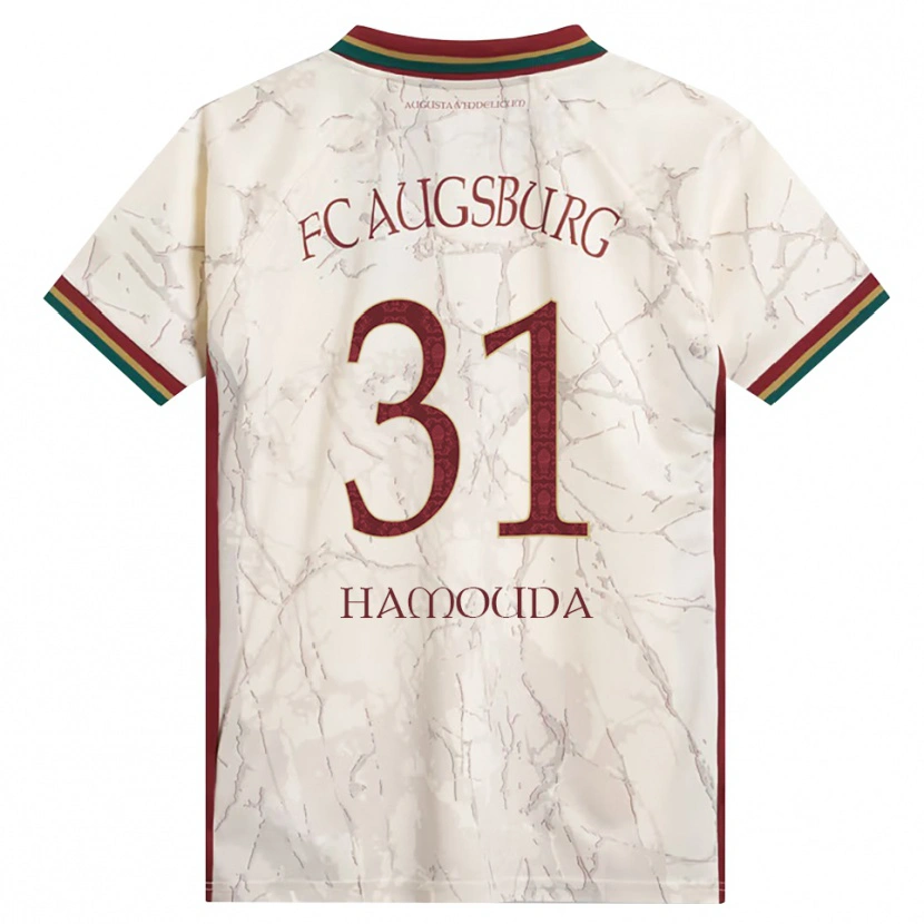Danxen Femme Maillot Hania Hamouda #31 Vert Riz Blanc Bourgogne Tenues Domicile 2026/27 T-Shirt