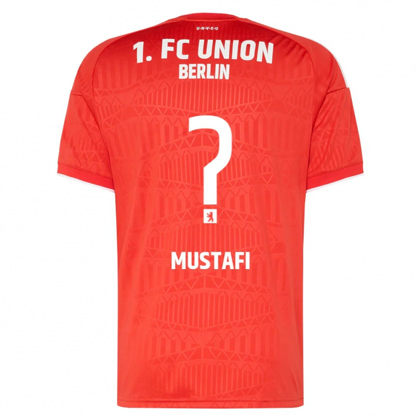 Danxen Femme Maillot Adel Mustafi #0 Rouge Blanc Tenues Domicile 2026/27 T-Shirt