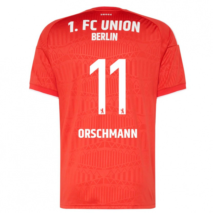 Danxen Femme Maillot Dina Orschmann #11 Rouge Blanc Tenues Domicile 2026/27 T-Shirt