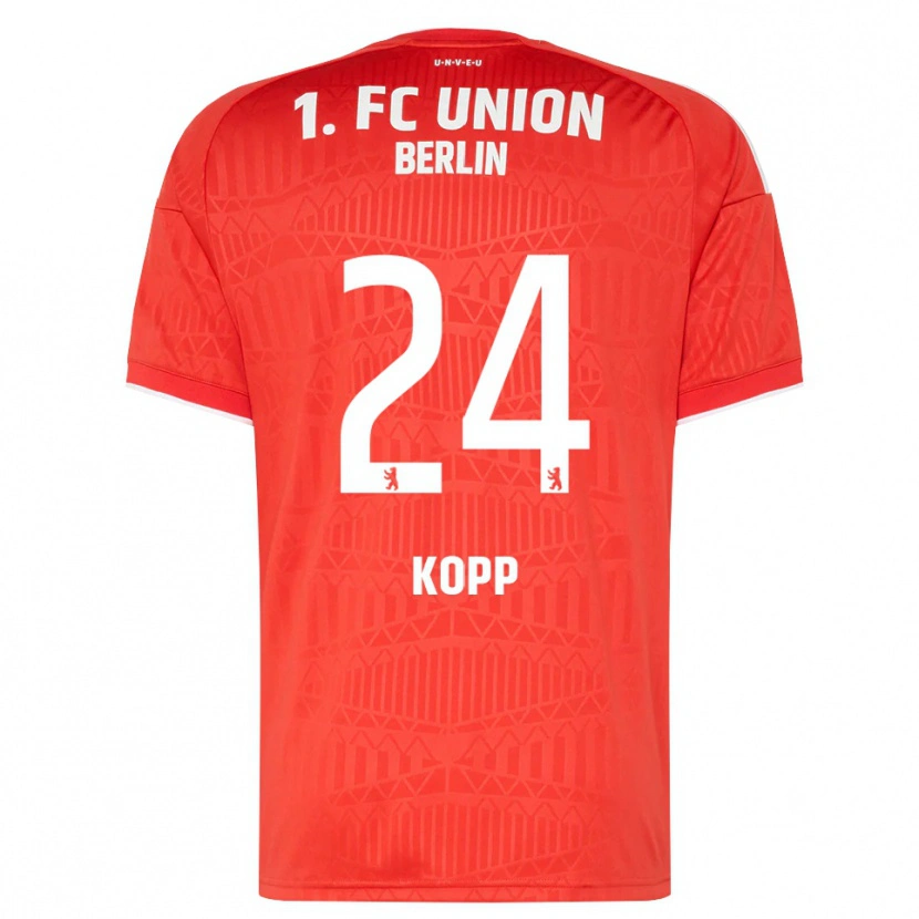 Danxen Femme Maillot Marvin Kopp #24 Rouge Blanc Tenues Domicile 2026/27 T-Shirt