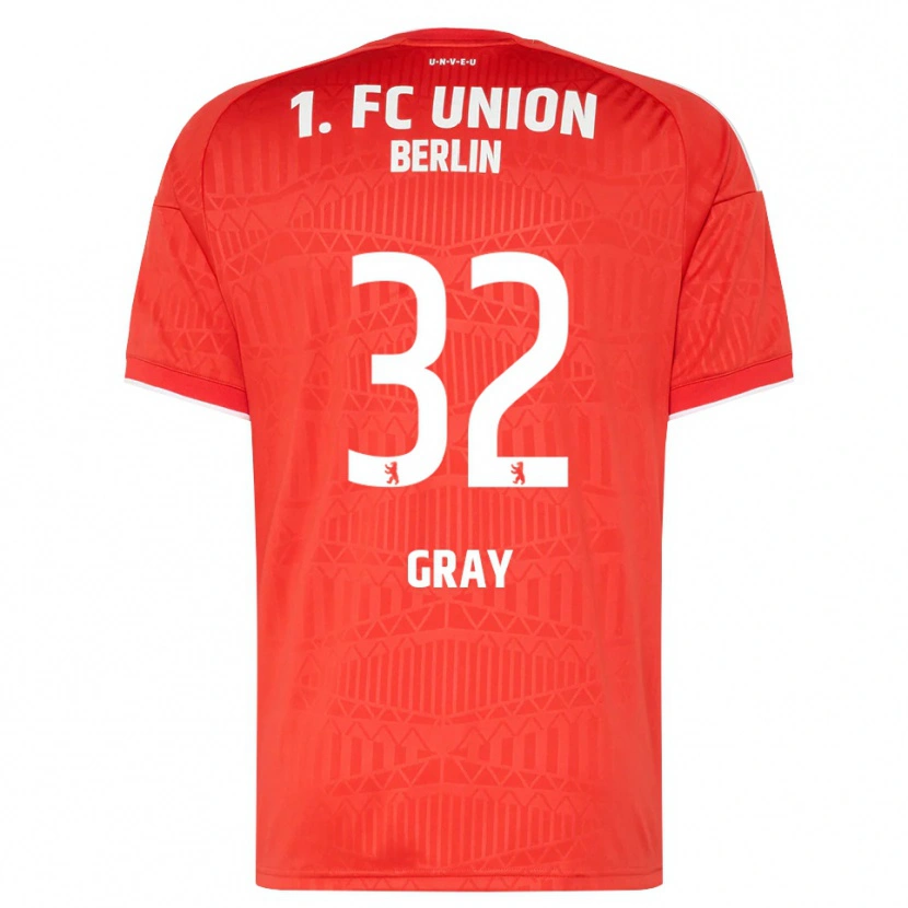 Danxen Femme Maillot Mekhi Gray #32 Rouge Blanc Tenues Domicile 2026/27 T-Shirt
