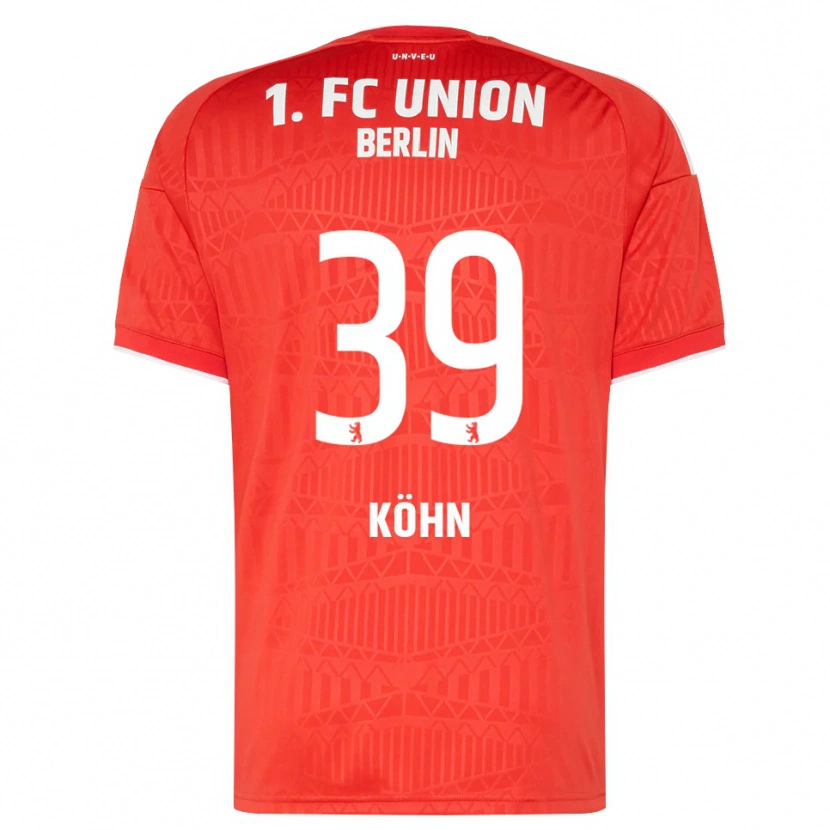 Danxen Femme Maillot Derrick Köhn #39 Rouge Blanc Tenues Domicile 2026/27 T-Shirt