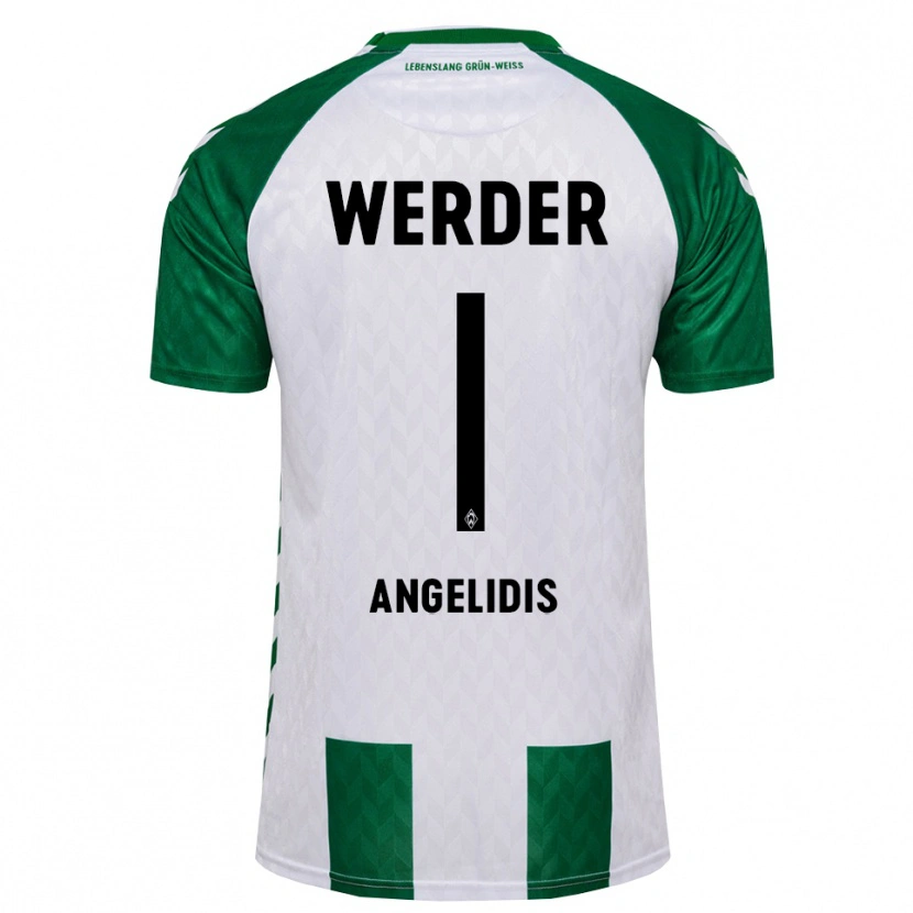 Danxen Femme Maillot Spyros Angelidis #1 Vert Blanc Tenues Domicile 2026/27 T-Shirt