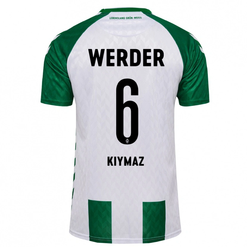 Danxen Femme Maillot Anil Kiymaz #6 Vert Blanc Tenues Domicile 2026/27 T-Shirt