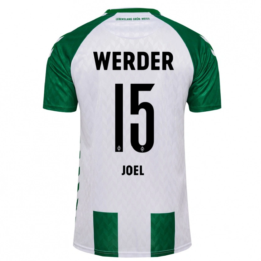Danxen Femme Maillot Joshua Joel #15 Vert Blanc Tenues Domicile 2026/27 T-Shirt