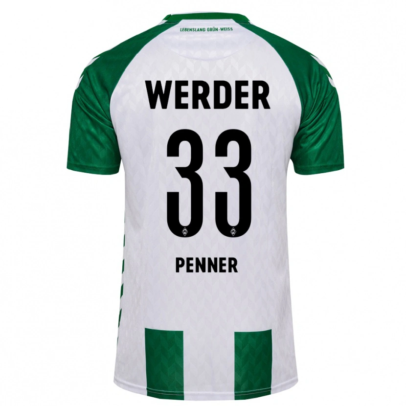 Danxen Femme Maillot Maria Penner #33 Vert Blanc Tenues Domicile 2026/27 T-Shirt