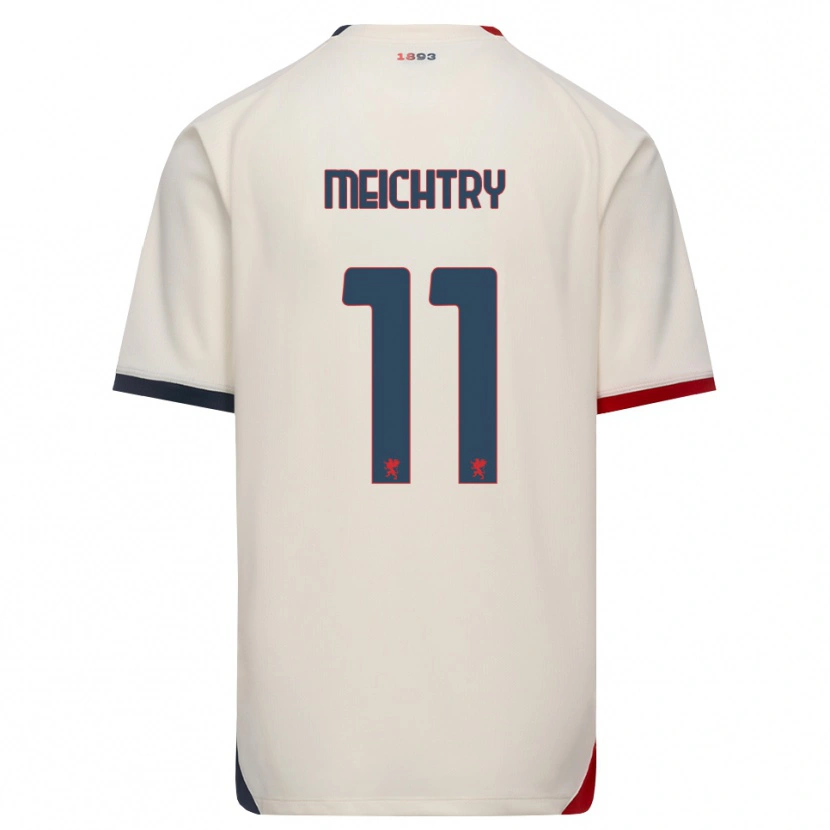 Danxen Femme Maillot Franz-Ethan Meichtry #11 Blanc Cassé Rouge Tenues Extérieur 2026/27 T-Shirt