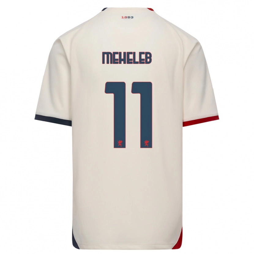 Danxen Femme Maillot Sami Meheleb #11 Blanc Cassé Rouge Tenues Extérieur 2026/27 T-Shirt