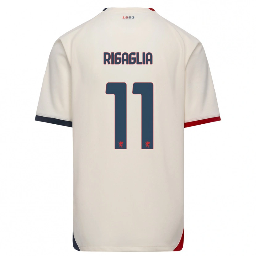 Danxen Femme Maillot Alison Rigaglia #11 Blanc Cassé Rouge Tenues Extérieur 2026/27 T-Shirt