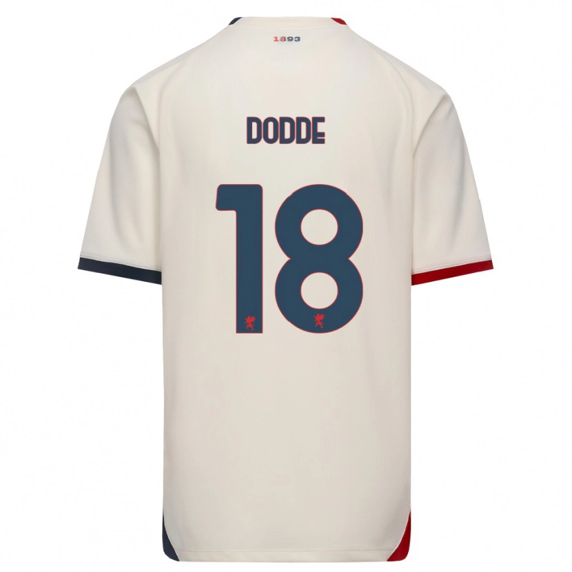 Danxen Femme Maillot Filippo Dodde #18 Blanc Cassé Rouge Tenues Extérieur 2026/27 T-Shirt
