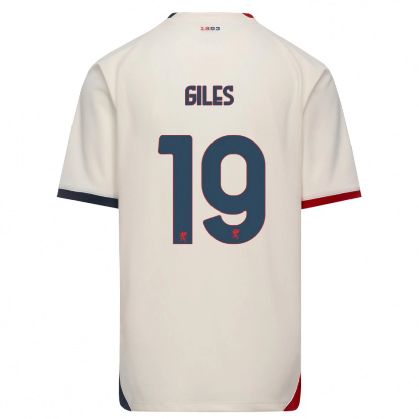 Danxen Femme Maillot Heidi Giles #19 Blanc Cassé Rouge Tenues Extérieur 2026/27 T-Shirt