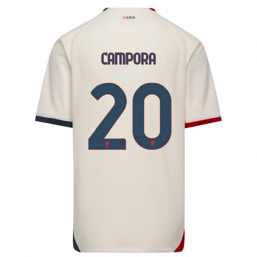 Danxen Femme Maillot Alice Campora #20 Blanc Cassé Rouge Tenues Extérieur 2026/27 T-Shirt