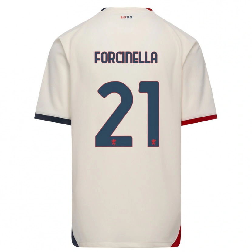 Danxen Femme Maillot Camilla Forcinella #21 Blanc Cassé Rouge Tenues Extérieur 2026/27 T-Shirt