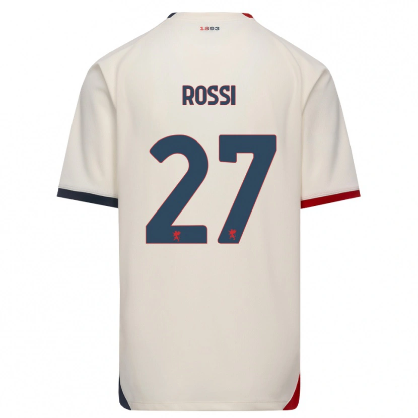 Danxen Femme Maillot Lucrezia Rossi #27 Blanc Cassé Rouge Tenues Extérieur 2026/27 T-Shirt