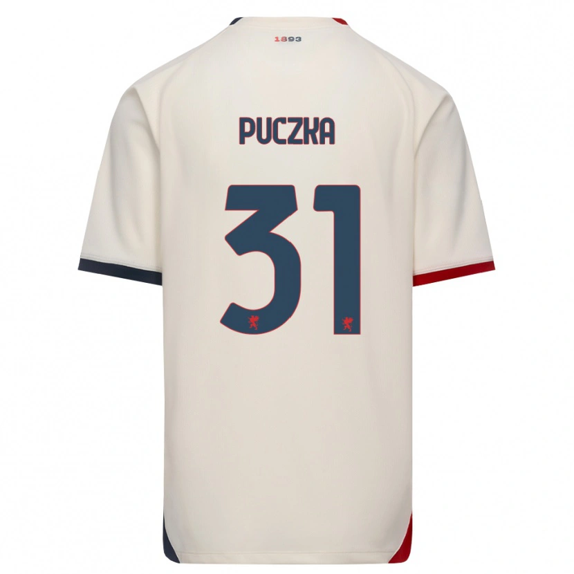Danxen Femme Maillot David Puczka #31 Blanc Cassé Rouge Tenues Extérieur 2026/27 T-Shirt