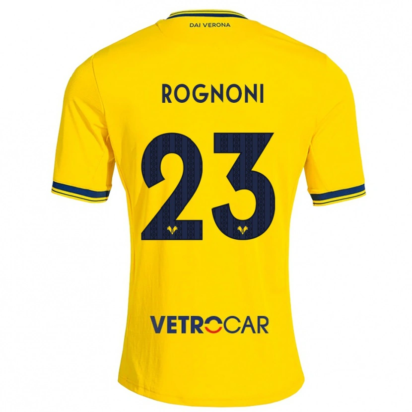 Danxen Femme Maillot Alessia Rognoni #23 Jaune Rouge Tenues Extérieur 2026/27 T-Shirt