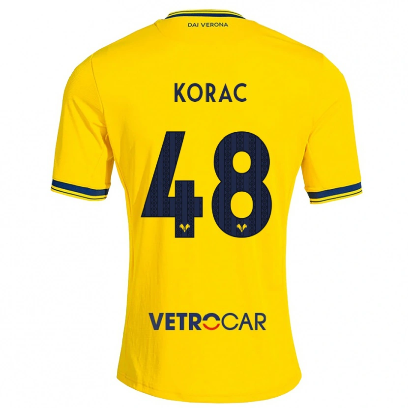 Danxen Femme Maillot Seid Korac #48 Jaune Rouge Tenues Extérieur 2026/27 T-Shirt
