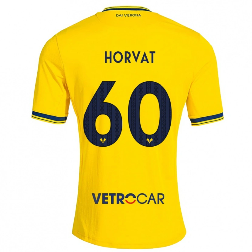 Danxen Femme Maillot Mihaela Horvat #60 Jaune Rouge Tenues Extérieur 2026/27 T-Shirt