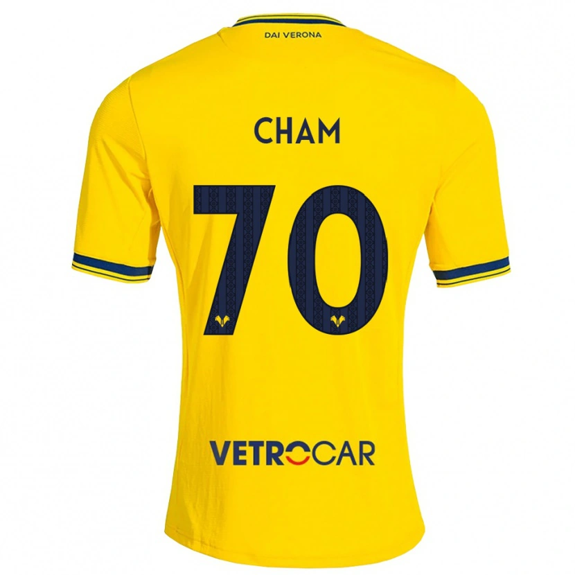 Danxen Femme Maillot Fallou Cham #70 Jaune Rouge Tenues Extérieur 2026/27 T-Shirt