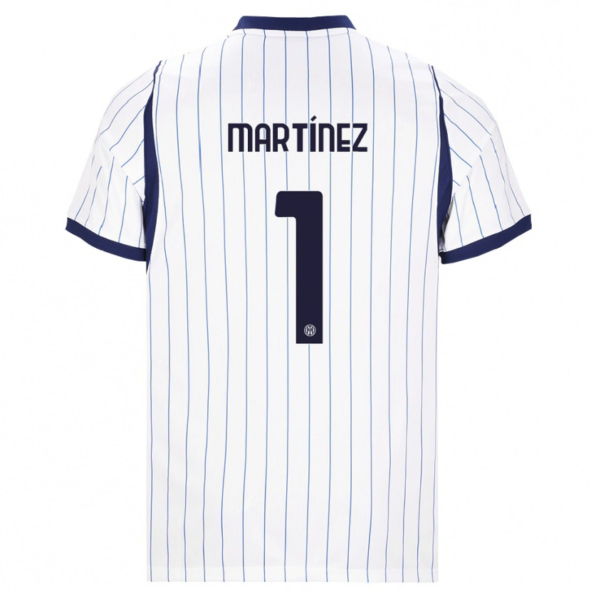 Danxen Femme Maillot Josep Martínez #1 Blanc Bleu Marine Tenues Extérieur 2026/27 T-Shirt