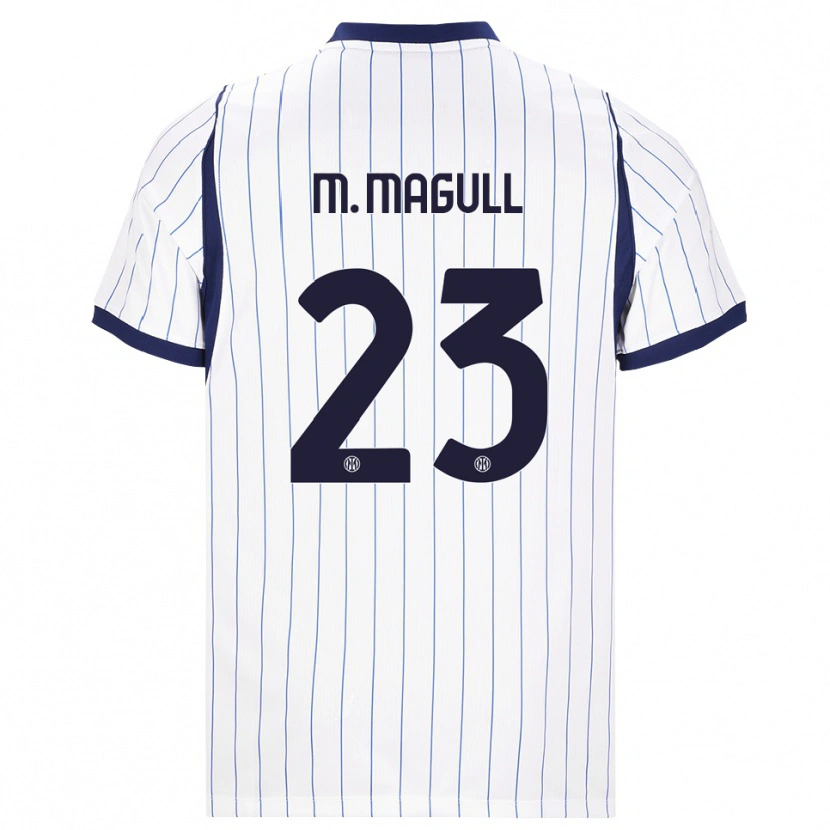 Danxen Femme Maillot Lina Maria Magull #23 Blanc Bleu Marine Tenues Extérieur 2026/27 T-Shirt