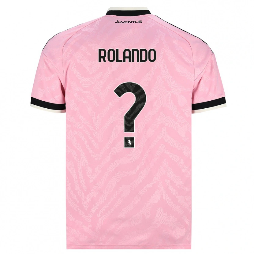 Danxen Femme Maillot Matteo Rolando #0 Rose Noir Tenues Extérieur 2026/27 T-Shirt