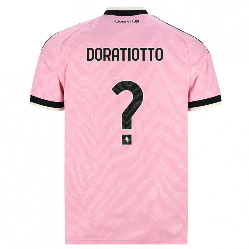 Danxen Femme Maillot Giulio Doratiotto #0 Rose Noir Tenues Extérieur 2026/27 T-Shirt