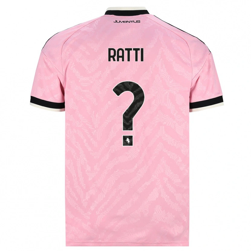 Danxen Femme Maillot Leonardo Ratti #0 Rose Noir Tenues Extérieur 2026/27 T-Shirt