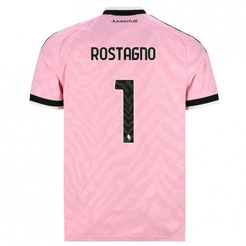 Danxen Femme Maillot Alberto Rostagno #1 Rose Noir Tenues Extérieur 2026/27 T-Shirt