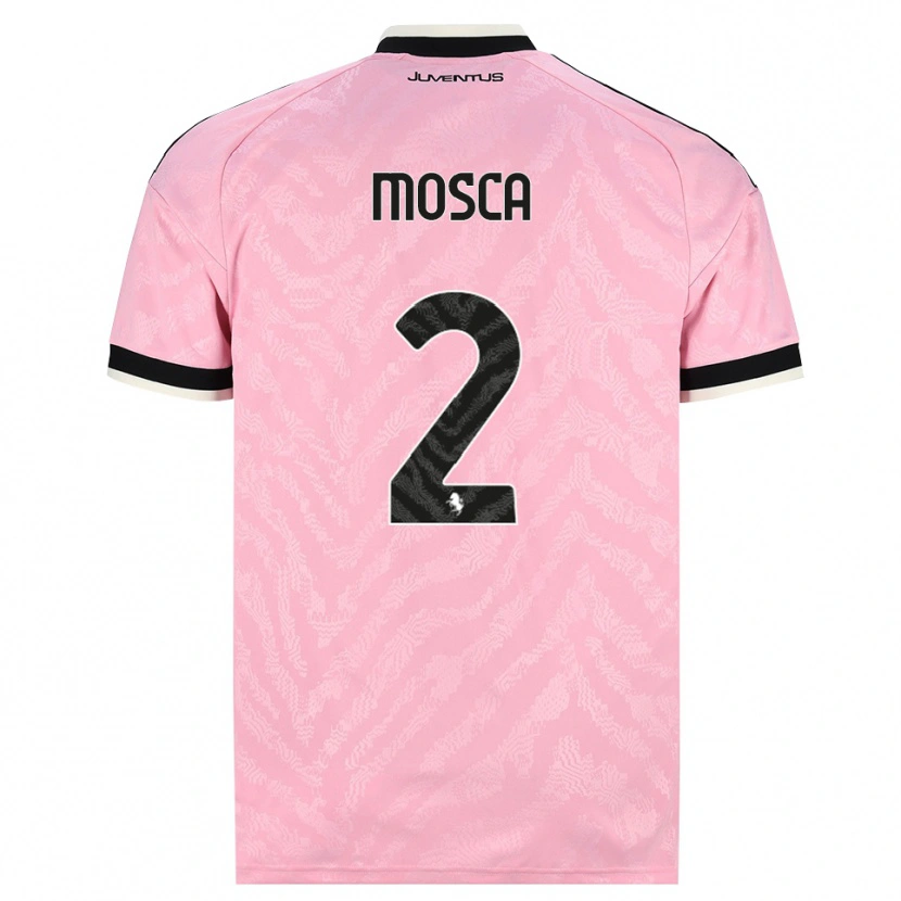 Danxen Femme Maillot Guglielmo Mosca #2 Rose Noir Tenues Extérieur 2026/27 T-Shirt