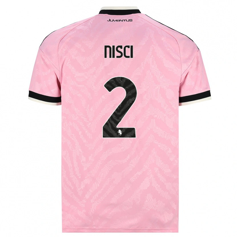 Danxen Femme Maillot Alessandro Nisci #2 Rose Noir Tenues Extérieur 2026/27 T-Shirt